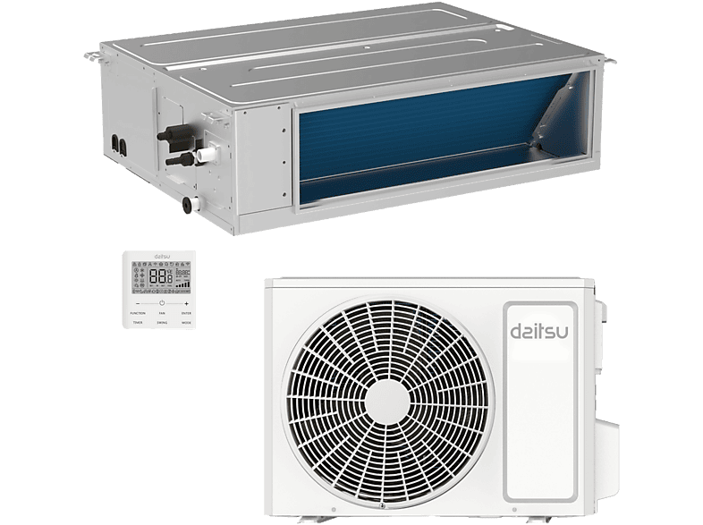 Aire acondicionado por conductos - Daitsu SPLIT ATLAS CONDUCTOS ACD 30K DBS, 29000 fg/h, Función Inverter, Gris