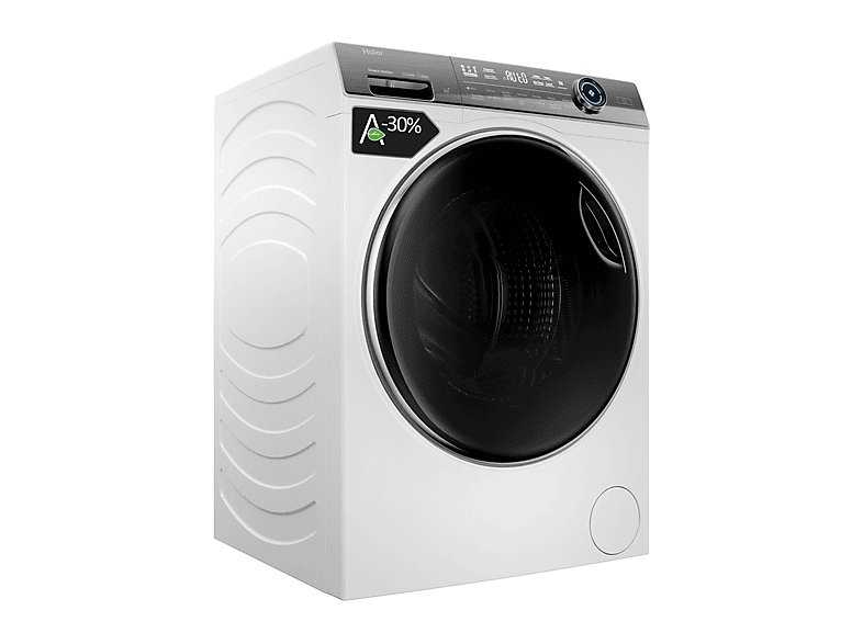 Lavadora carga frontal - Haier I-Pro Series 7 Plus HW110B14979EUGIB, 11 kg, 1400 rpm, Motor Direct Motion, Clase A-30%, Función vapor, Wi-fi, Blanco