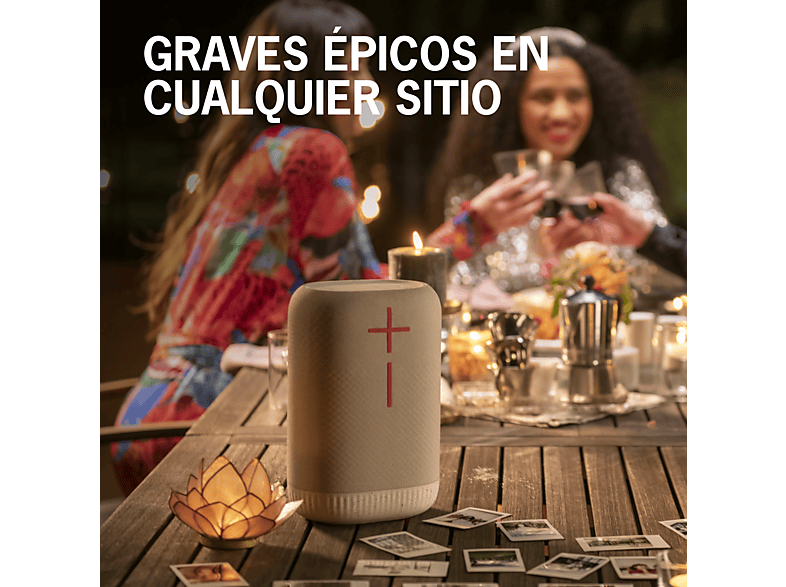 Altavoz inalámbrico - Ultimate Ears EPICBOOM, Bluetooth, 94 dBC, 17 horas, USB-C, EQ adaptativo, Sonido 360º, Emparejable, Clasificación IP67, Negro
