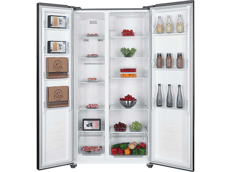 Frigorífico americano - OK . ODD 141 E NF IN, No frost, 177 cm, 442 l, Control táctil, Inox