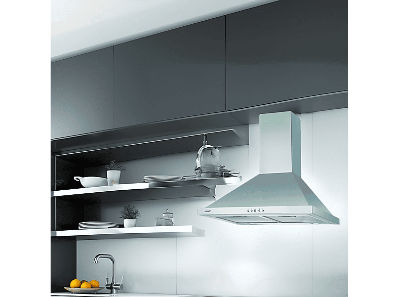 Campana decorativa - Cata BETA PRO 7000 X, 3 velocidades, 1027 m³/h, 70 cm, Gris
