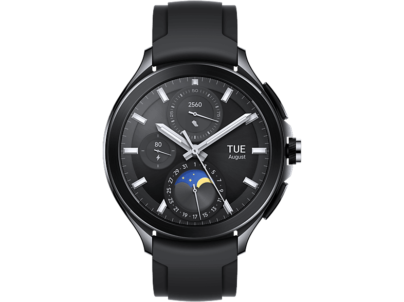 Smartwatch - Xiaomi Watch 2 Pro, Wear OS Google, Bluetooth, Wifi, Batería hasta 65 horas, Sensor impedancia, Multideporte, Negro