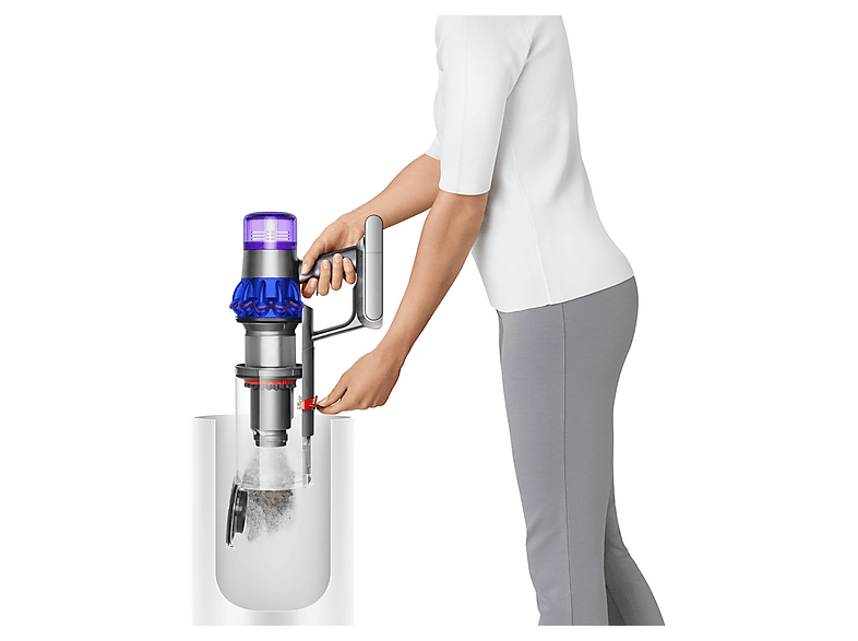Aspirador escoba - Dyson v15 Detect™ Fluffy, Potencia automática 240, Accesorio para Colchones y Tapicería, 60 min, Cepillo FluffyOptic, Níquel