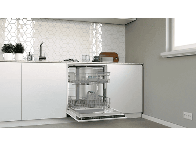 Lavavajillas integrable - Balay 3VF5012NP, 12 servicios, 5 programas, 59.8 cm, Home Connect, Extra silencio, Sin panelar