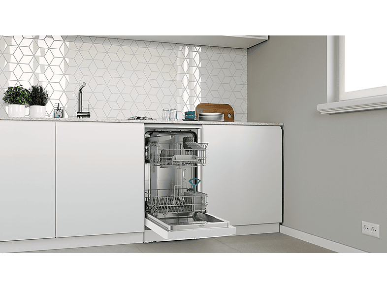 Lavavajillas - Balay 3VN4030BA, 10 servicios, 4 programas, 45 cm, Pantalla LED, Media carga, Blanco