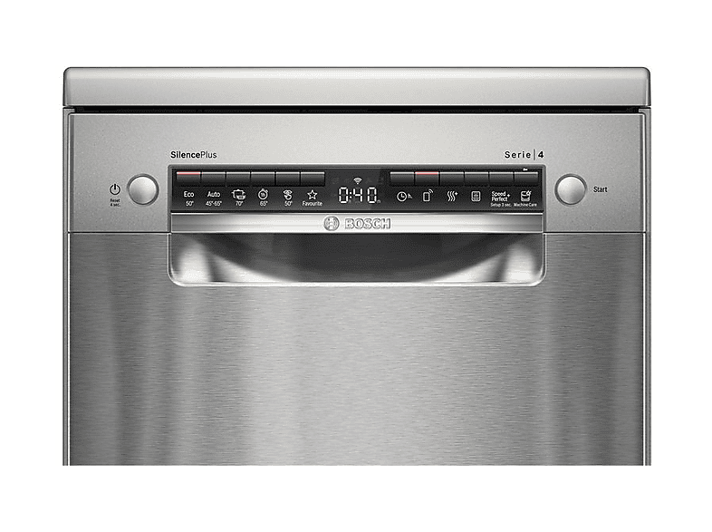Lavavajillas - Bosch SPS4HMI49E, 10 servicios, 6 programas, 45 cm, Silence Plus, Acero inoxidable