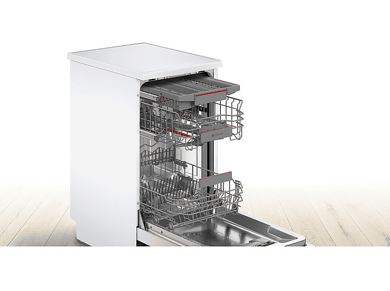 Lavavajillas - Bosch SPS4HMI49E, 10 servicios, 6 programas, 45 cm, Silence Plus, Acero inoxidable
