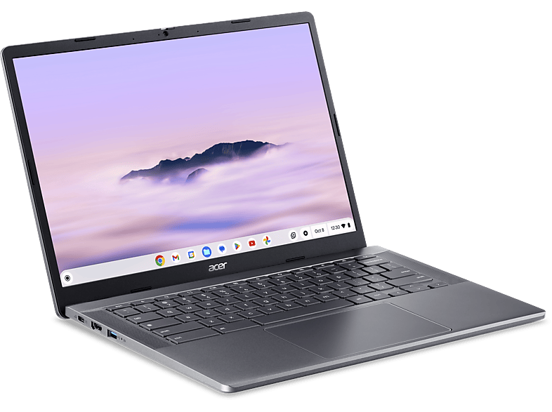 Portátil - Acer Chromebook Plus 514 CB514-3H con Gemini, 14" WUXGA, AMD Ryzen™ 5 7520C, 8GB RAM, 256GB SSD, Radeon™ Graphics, Google Chrome OS