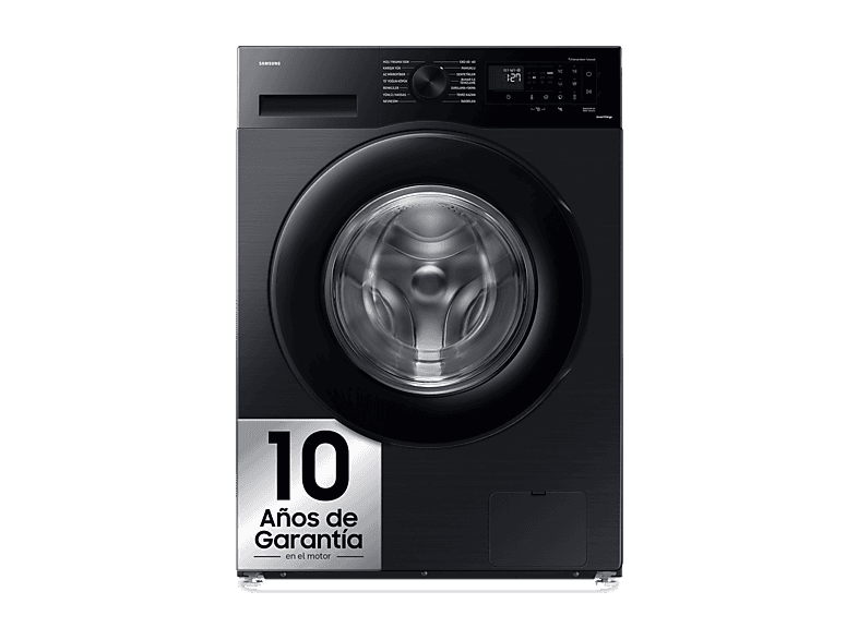 Lavadora carga frontal - Samsung WW90CGC04DABEC, 9kg, 1400 rpm, EcoBubble™, Función WiFi con SmartThings, Negro