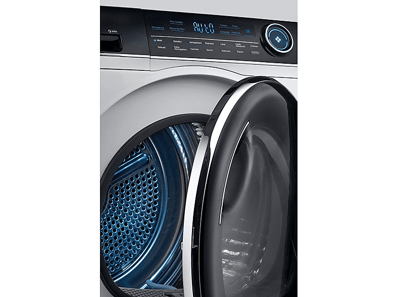 Secadora bomba de calor - Haier I-Pro Series 7 HD90-A3979, Bomba de calor, 9 kg, 14 programas, Blanco