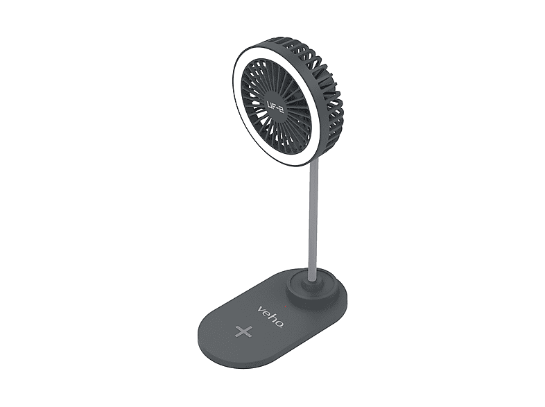 Ventilador de pie - Veho UF-2, 15 W, 3 velocidades, Negro