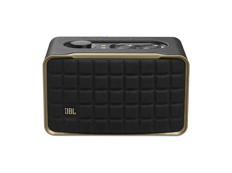 Altavoz bluetooth - JBL Authentics 200, 90W, Bluetooth, Wi-Fi, asistentes de voz Google y Alexa, diseño retro, Negro