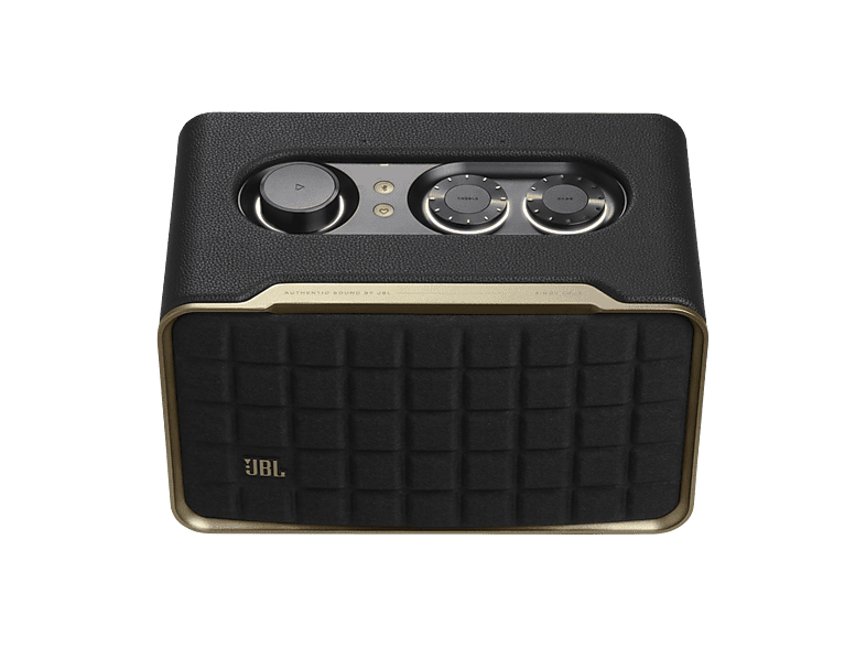 Altavoz bluetooth - JBL Authentics 200, 90W, Bluetooth, Wi-Fi, asistentes de voz Google y Alexa, diseño retro, Negro