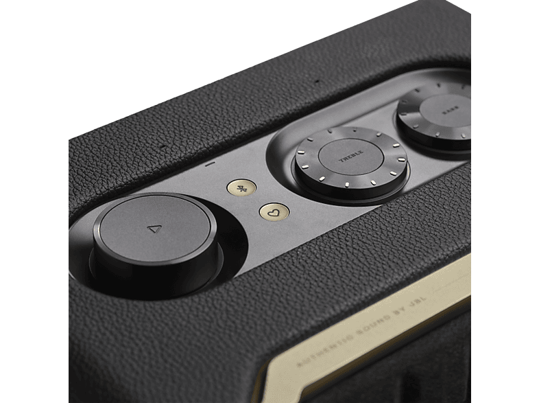Altavoz bluetooth - JBL Authentics 200, 90W, Bluetooth, Wi-Fi, asistentes de voz Google y Alexa, diseño retro, Negro