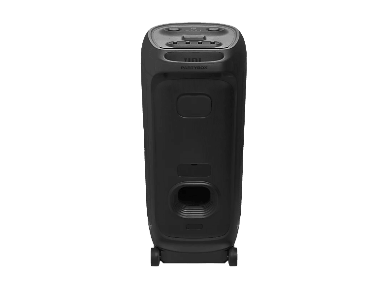 Altavoz de gran potencia - JBL PartyBox Ultimate, 1100W, Espectáculo luces, Bluetooth, WiFi, Asa y ruedas, Negro