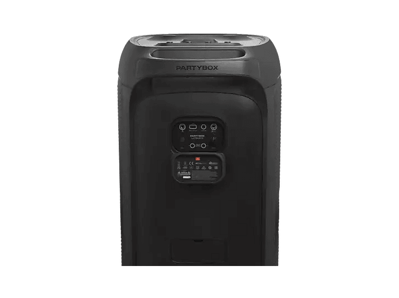 Altavoz de gran potencia - JBL PartyBox Ultimate, 1100W, Espectáculo luces, Bluetooth, WiFi, Asa y ruedas, Negro