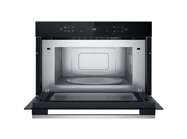 Microondas integrable - Whirlpool WMD7O4TX, 7 potencia, 31 l, Negro, Acero inoxidable