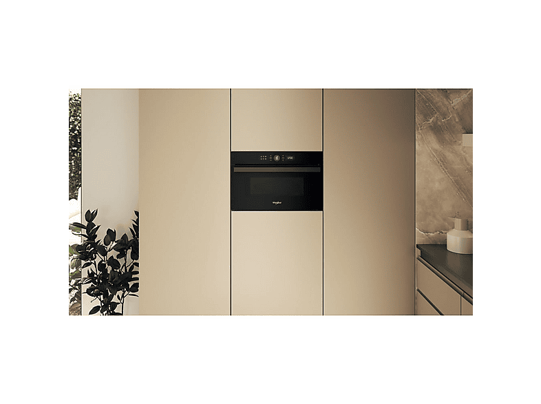 Microondas integrable - Whirlpool WMD44MB, 2100 W, 7 potencia, 31 l, Negro