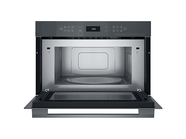 Microondas integrable - Whirlpool WMD7O4TSG, 2100 W, 7 potencia, 31 l, Gris