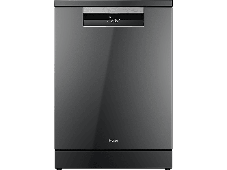 Lavavajillas - Haier I-Pro Shine Series 7 XF 4A4M4PA, 14 servicios, 10 programas, 60 cm, Motor Inverter, Wi-Fi, Gris
