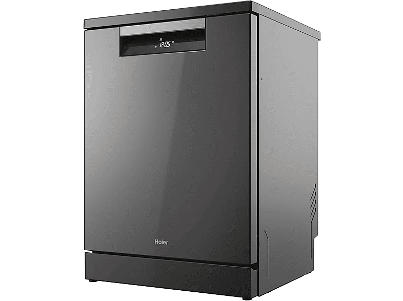 Lavavajillas - Haier I-Pro Shine Series 7 XF 4A4M4PA, 14 servicios, 10 programas, 60 cm, Motor Inverter, Wi-Fi, Gris