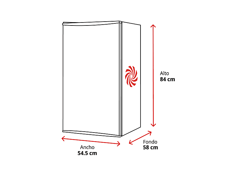 Congelador vertical - Beko FNE1074N, No Frost, 86 l, 84 cm, Blanco