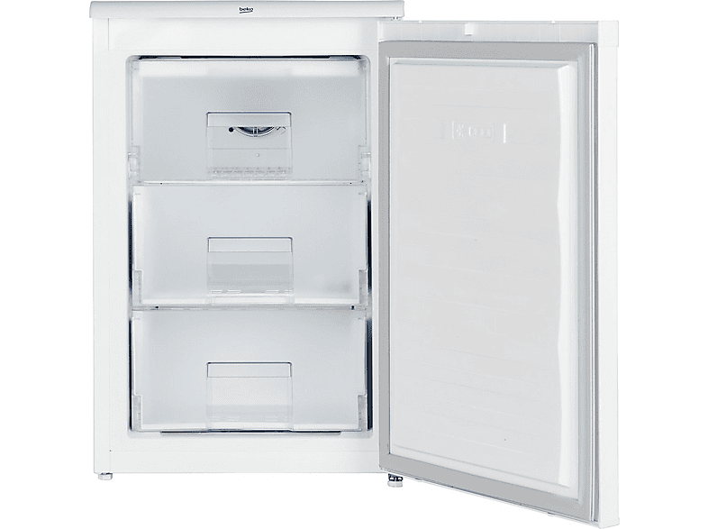 Congelador vertical - Beko FNE1074N, No Frost, 86 l, 84 cm, Blanco