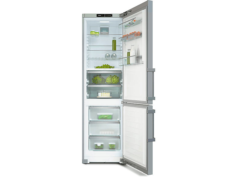 Frigorífico combi - Miele KFN 4797 CD, No Frost, 201.5 cm Altura, 360l, Libre Instalación, LED, Inox