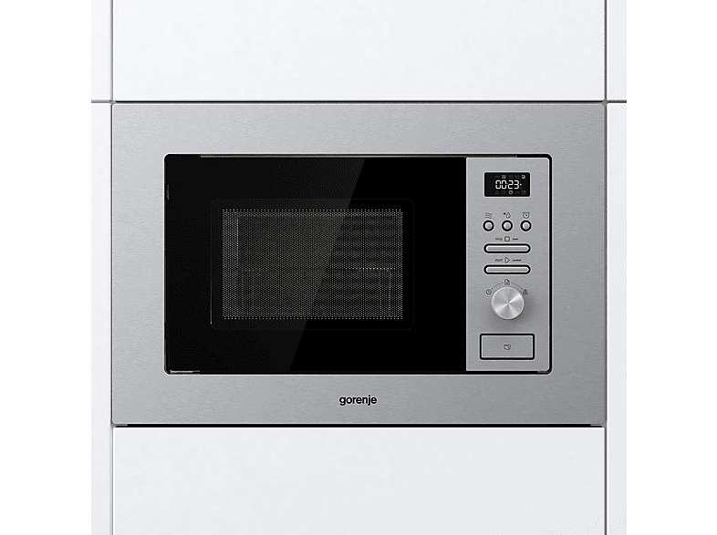 Microondas integrable - Gorenje BMI201AG1X, 5 potencia, 20 l, Acero inoxidable