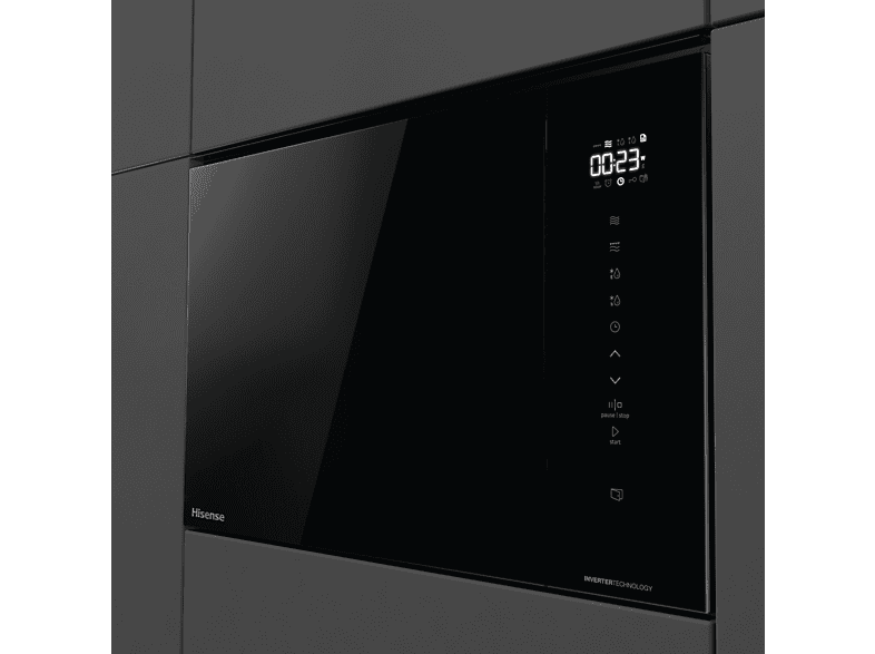Microondas - Hisense BIM325GI63DBG, 1450 W, 5 potencia, 25 l, Negro