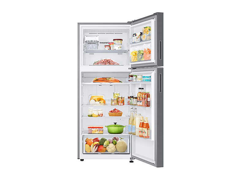 Frigorífico dos puertas - Samsung SMART RT38CG6624S9ES, No Frost, 171.5 cm, 393l, All-Around Cooling, Space Max™, Inox