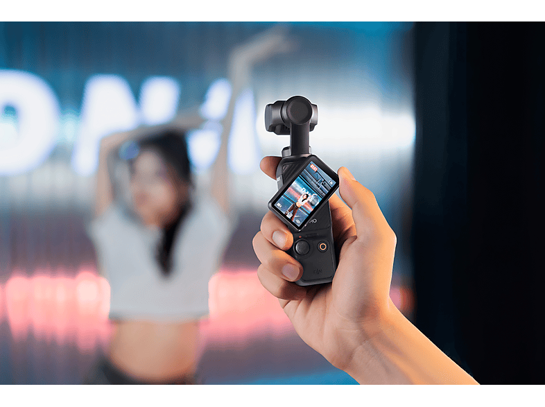 Cámara deportiva - DJI Osmo Pocket 3, 4K/120 fps, Pantalla giratoria 2", CMOS de 1", Estabilización mecánica 3 ejes, Negro