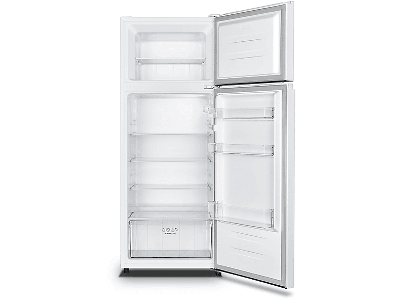 Frigorífico dos puertas - Hisense RT267D4AWE, Cíclico Defrost, 143.4 cm, 206 l, Iluminación LED, Blanco