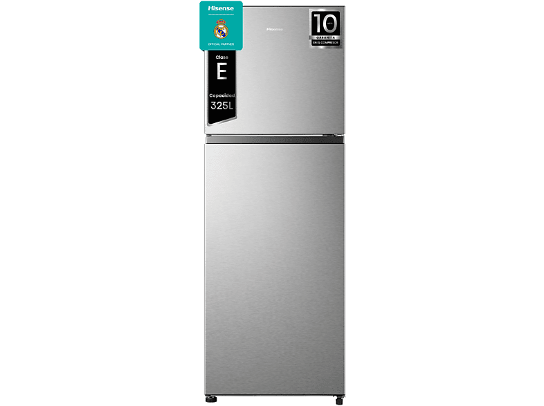 Frigorífico dos puertas - Hisense RT422N4ACE, No frost, 169.6 cm, 325 l, Tecnología inverter, Inox