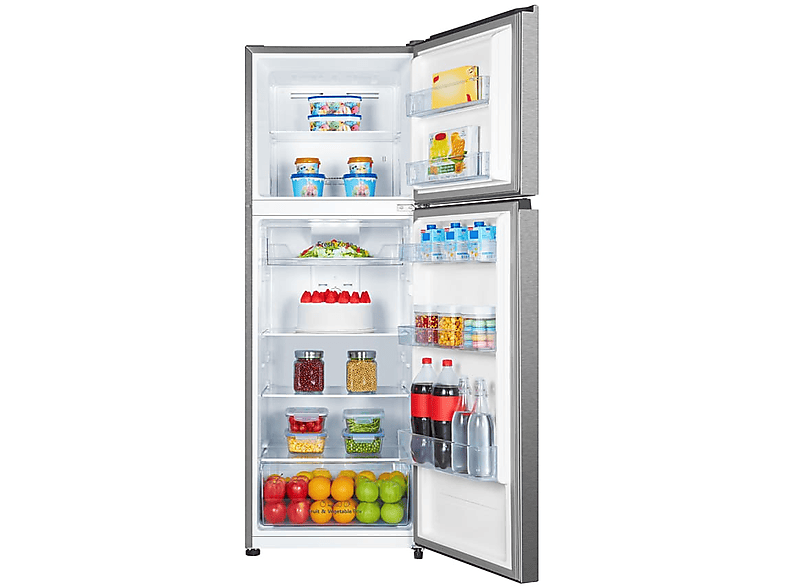 Frigorífico dos puertas - Hisense RT422N4ACE, No frost, 169.6 cm, 325 l, Tecnología inverter, Inox