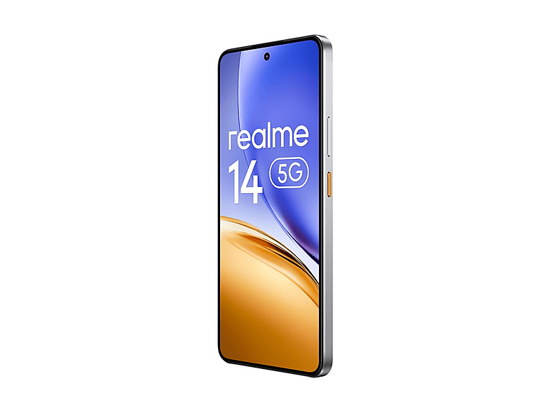 Smartphone - Realme 14 5G, Silver, Móvil Android, 256 GB, 12 GB RAM, 6,67 " AMOLED 120 Hz, Snapdragon 6 Gen 4, 6000 mAh