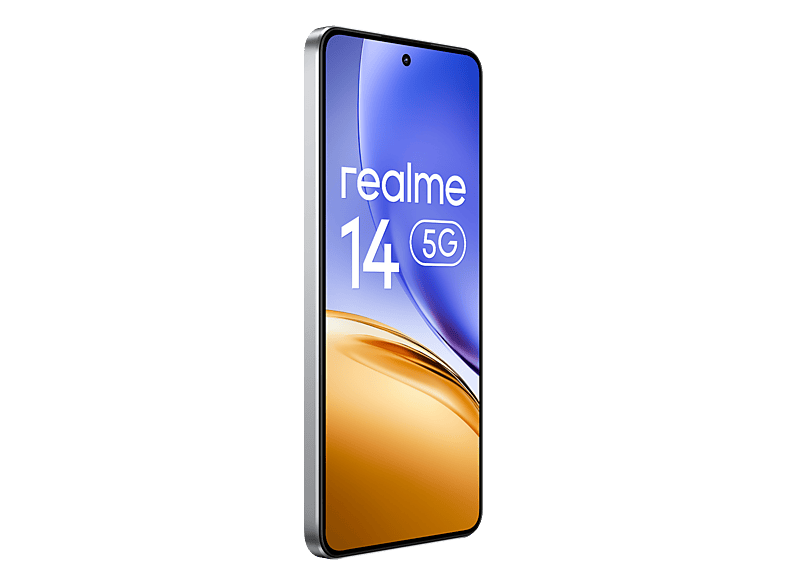 Smartphone - Realme 14 5G, Silver, Móvil Android, 256 GB, 12 GB RAM, 6,67 " AMOLED 120 Hz, Snapdragon 6 Gen 4, 6000 mAh