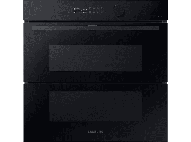 Horno de vapor - Samsung NV7B5750TDK/U1, Multifunción, Pirolítico, Air Fry, 76l, 59.5 cm, Dual Cook Flex, WiFi, Negro