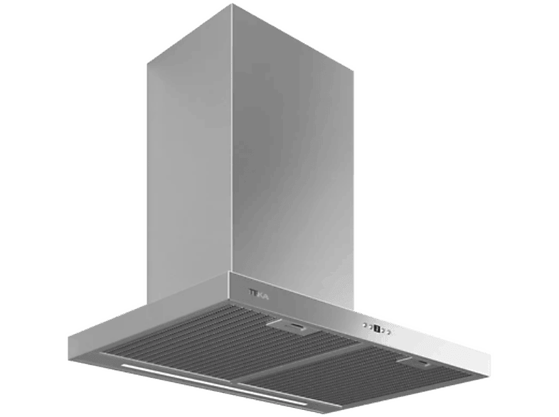 Campana decorativa - Teka DSH 786, 3+1 velocidades, 586 m³/h, 70 cm, Temporizador, Inox