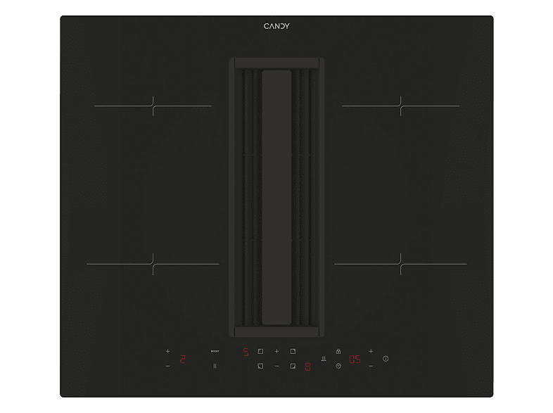 Placa de vitrocerámica - Candy CIH6I4CF, 4 zone(s) zonas, 59 mm, Negro