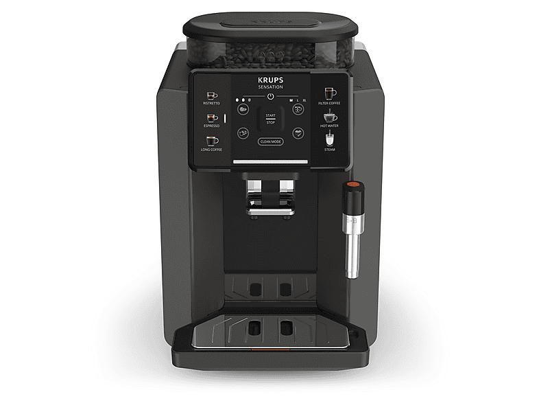 Máquina espresso - Krups Sensation C50 EA9108, 15 bar, 1450 W, Gris, Negro
