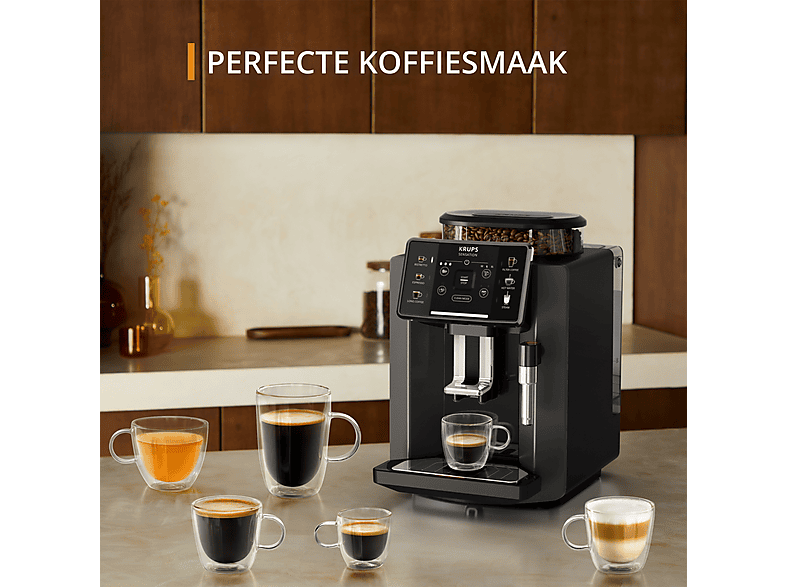 Máquina espresso - Krups Sensation C50 EA9108, 15 bar, 1450 W, Gris, Negro