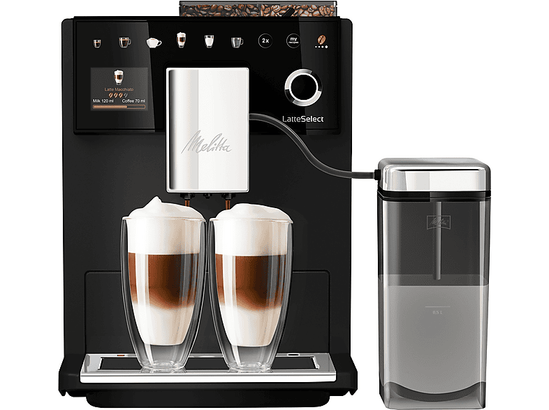 Máquina espresso - Melitta 630-212, 15 bar, 1400 W, Negro