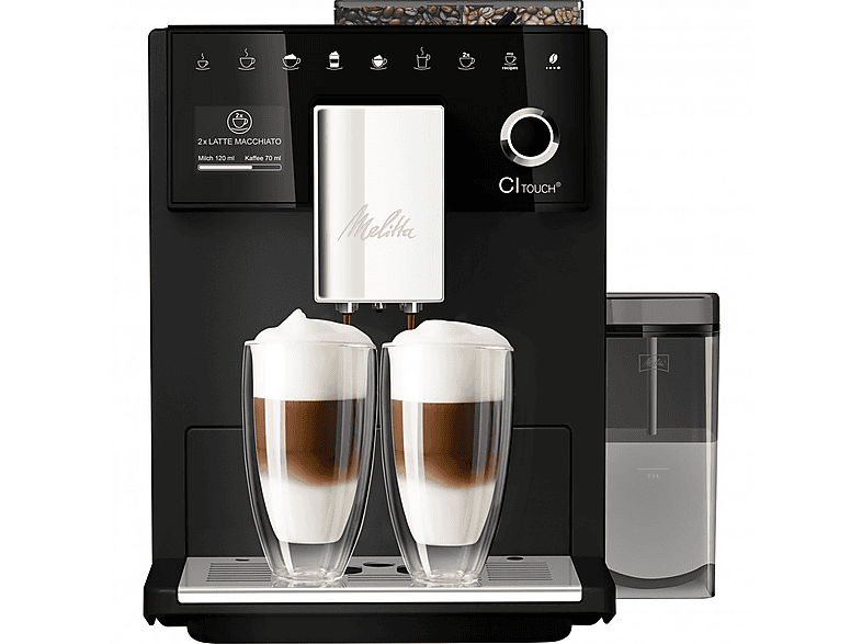 Máquina espresso - Melitta 630-212, 15 bar, 1400 W, Negro