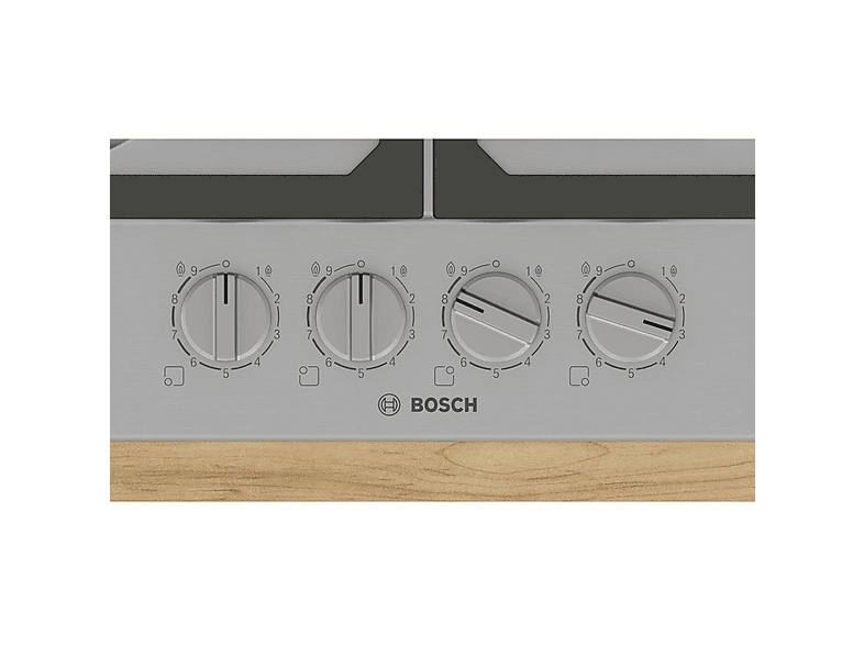 Encimera de gas - Bosch PCP6A5I90, 4 zone(s) zonas, 58,2 cm, Acero inoxidable