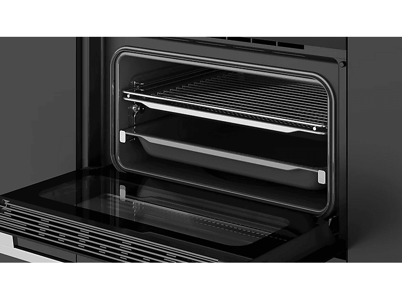 Horno compacto - Teka HLC 8406 BK, Multifunción, Sistema de limpieza integrado, 44 l, 45 cm Ancho, Función Airfry, Negro