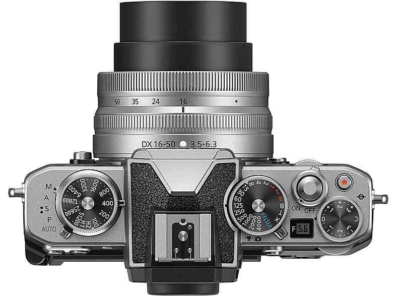 Cámara EVIL - Nikon Z FC, 20.9 MP, Pantalla 3", 4K, Wi-Fi, Bluetooth, Negro, Plata