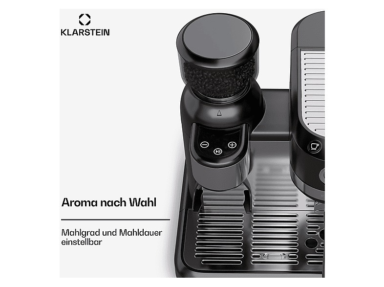 Cafetera espresso - Klarstein Bella Café Espresso, 1550 W, Negro (ref. 156843182)