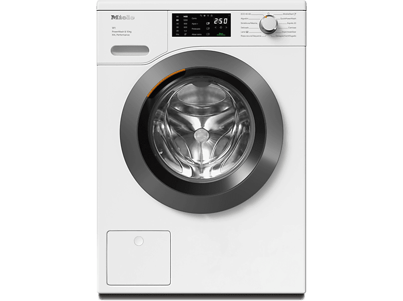 Lavadora carga frontal - Miele WCK360 WCS, 10 kg, 1400 rpm, 11 programas, QuickPowerWash, Alisar extra, Blanco loto