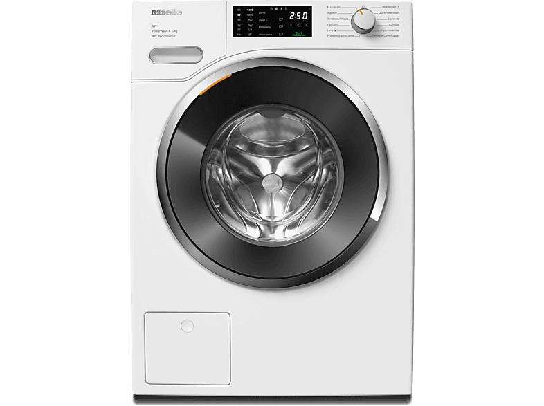 Lavadora carga frontal - Miele WWK360 WCS, 10 kg, 1400 rpm, 11 programas, QuickPowerWash, Alisar extra, Blanco loto